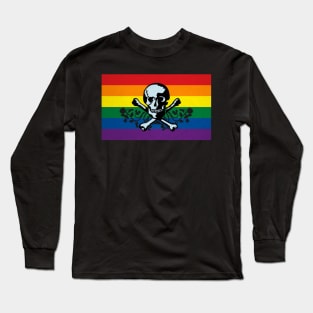 Pride Pirate Flag Long Sleeve T-Shirt